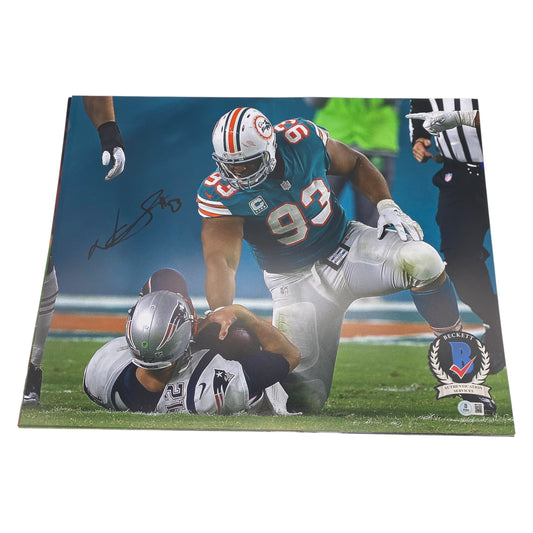 Ndamukong Suh Signed Miami Dolphins 16x20 Photo