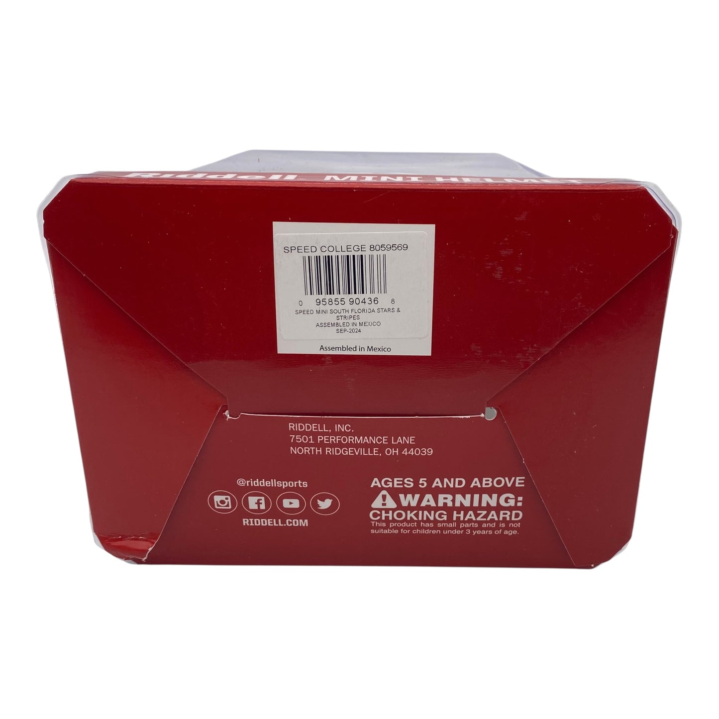 Brian Hartline Signed University of South Florida USF Bulls Stars and Stripes Speed Mini Helmet