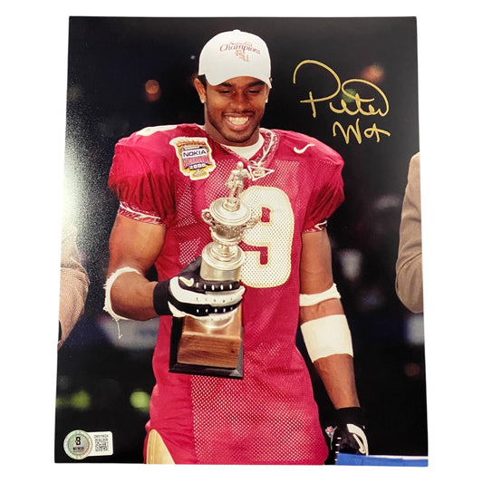 Peter Warrick Signed Florida State Seminoles 8x10 Photo