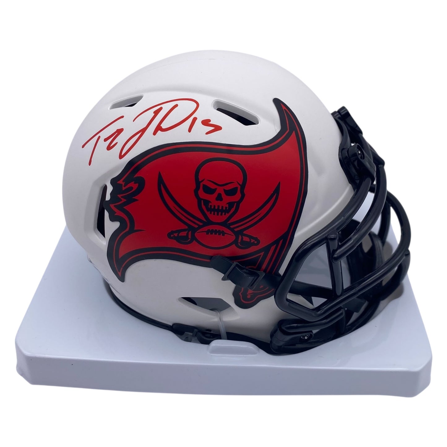 Tez Johnson Signed Tampa Bay Buccaneers Lunar Eclipse Alternate Mini Helmet