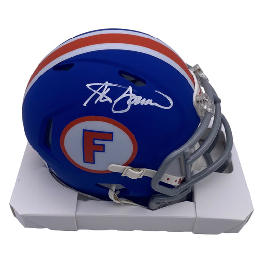 Steve Spurrier Signed Florida Gators Mini Speed Football Helmet