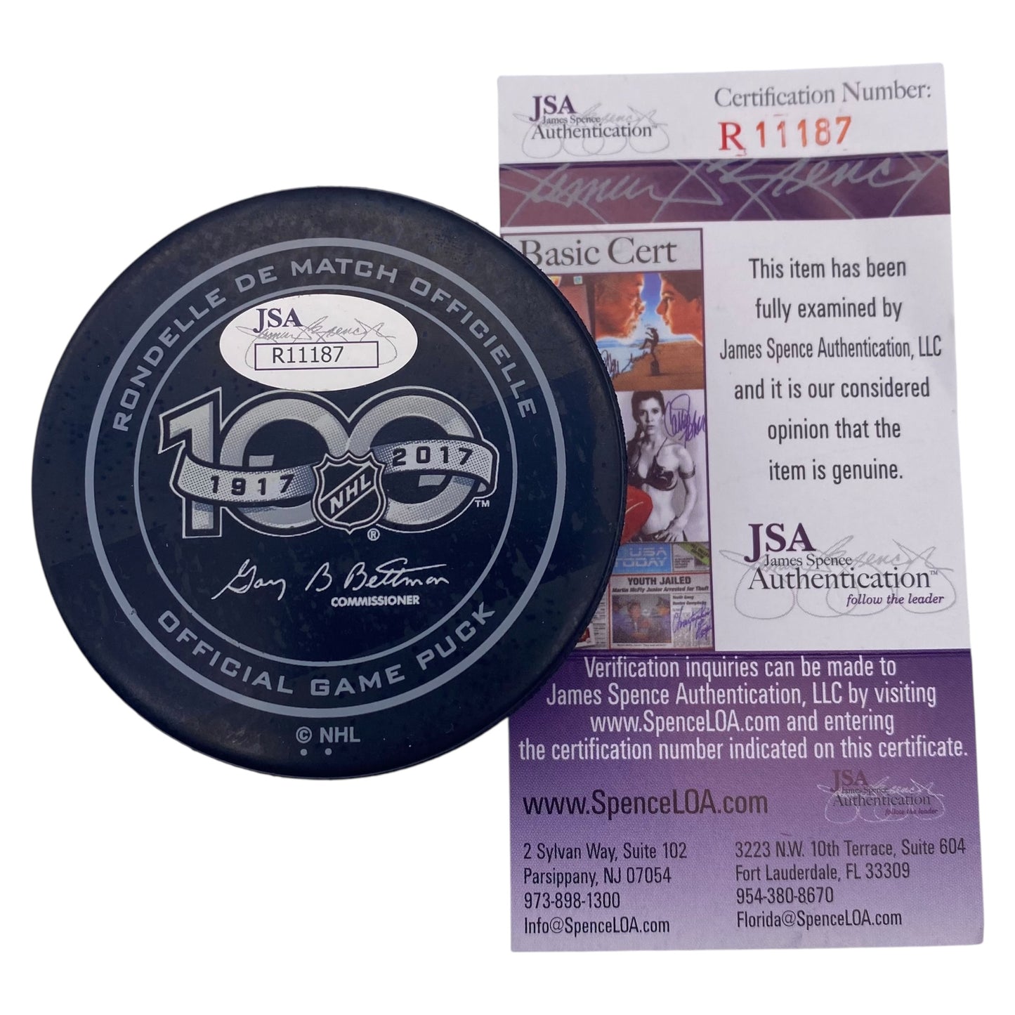 Frans Nielsen Signed Farewell to the Joe Game Model Puck Detroit Red Wings