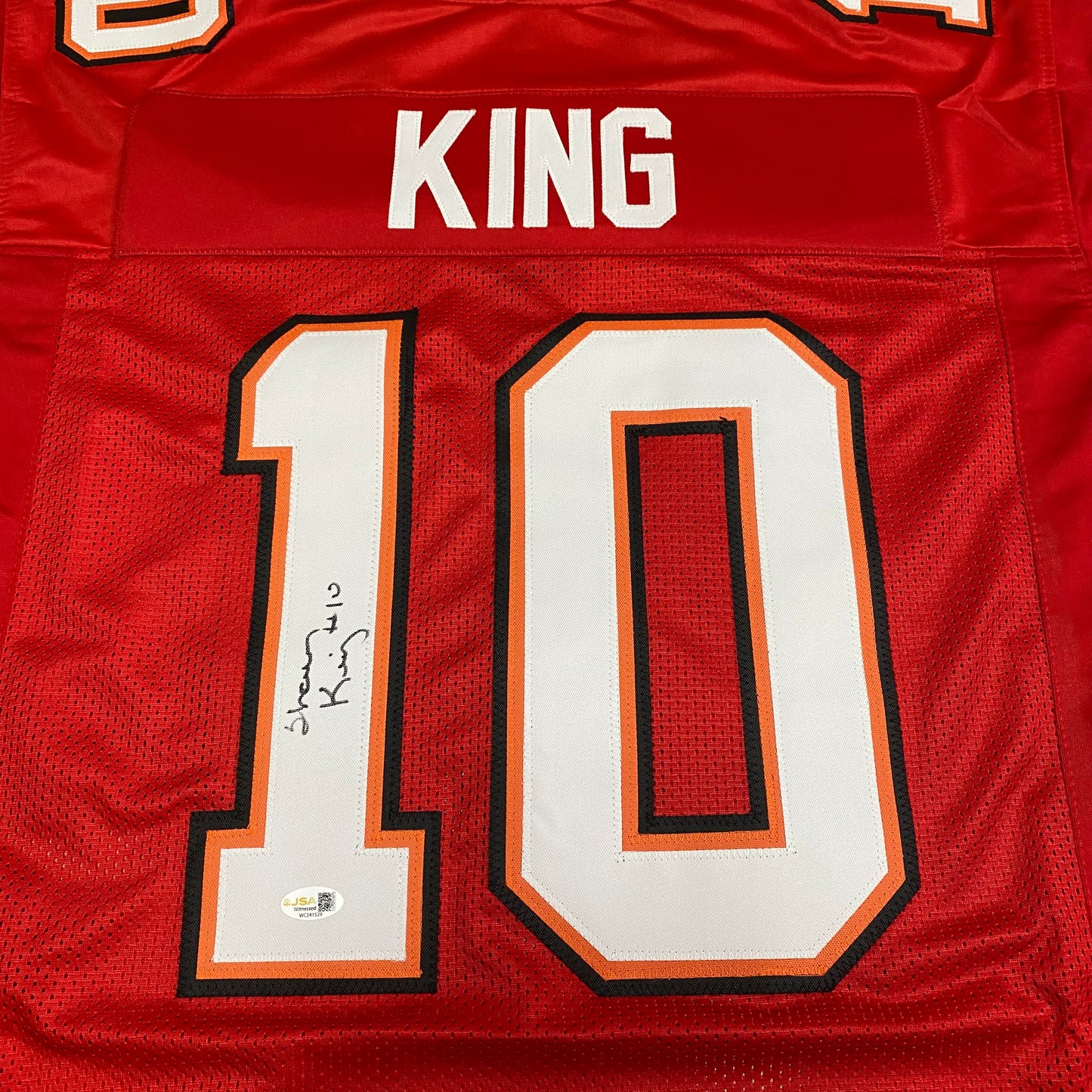 Shaun King Signed Red #10 Stitched Jersey - Tampa Bay Buccaneers QB