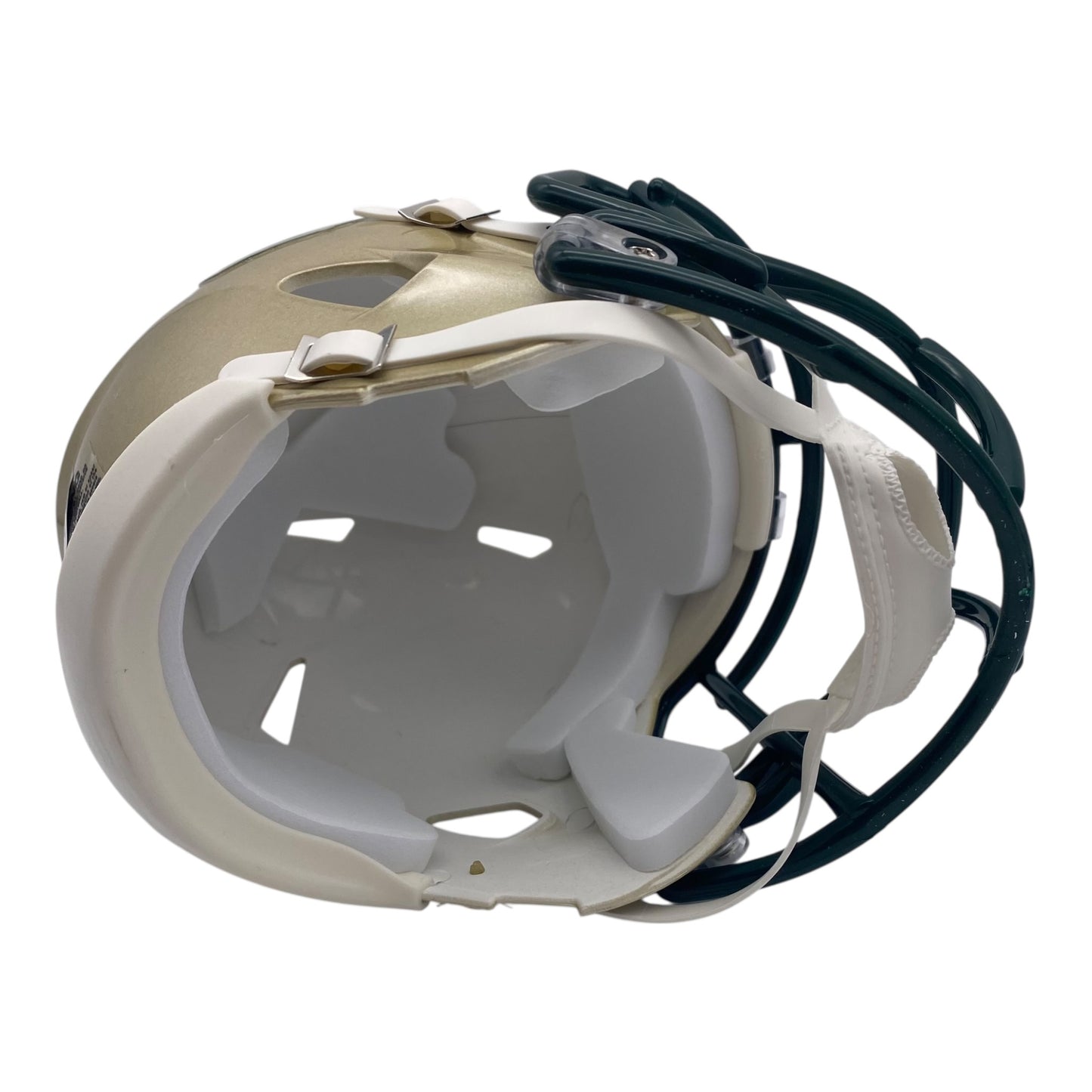 Brian Hartline Signed University of South Florida USF Bulls Gold Speed Mini Helmet