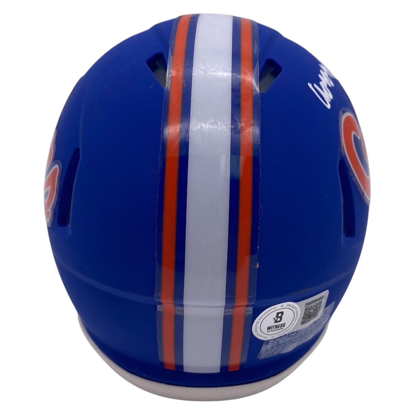 Aaron Chiles Signed Florida Gators Blue Alternate Mini Speed Football Helmet
