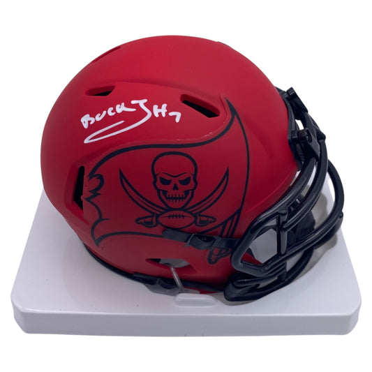 Bucky Irving Signed Tampa Bay Buccaneers Rave Alternate Speed Mini Helmet