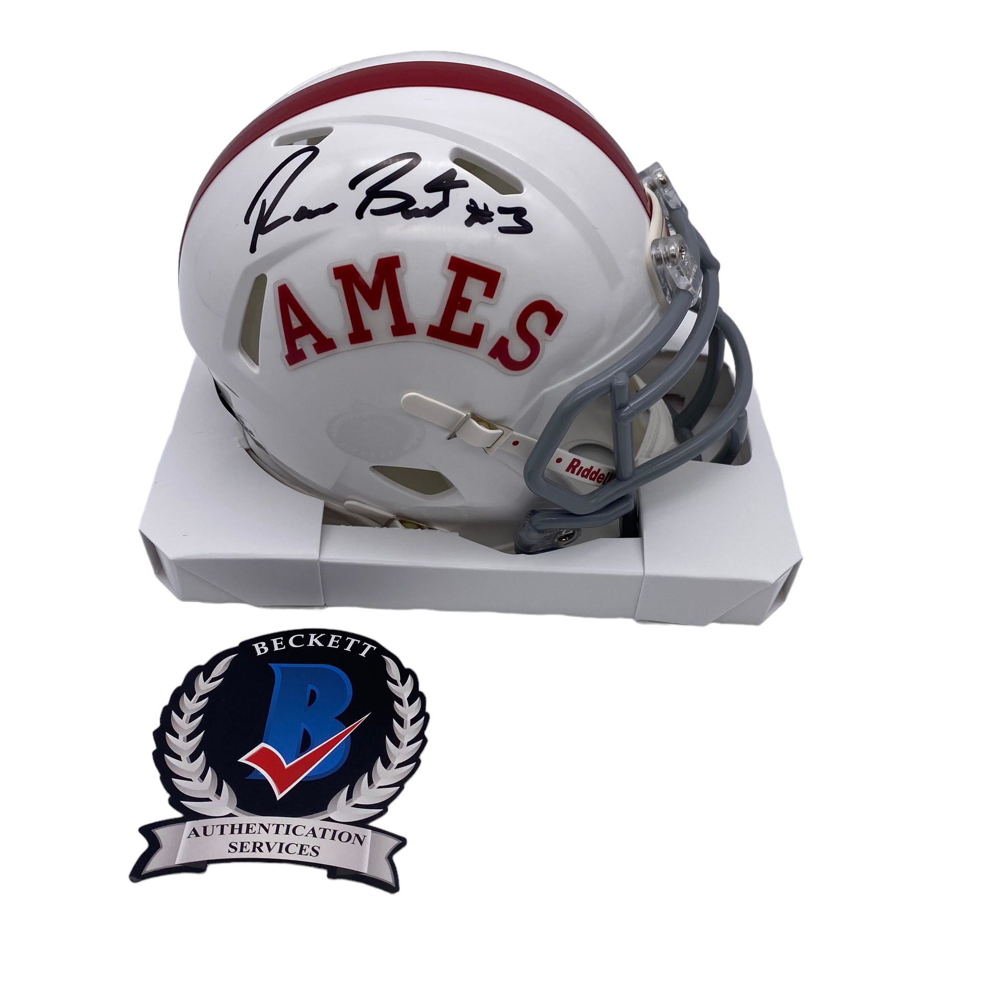 autographed iowa football helmet Rocco Becht Signed Iowa State Cyclones Mini Helmet – VIP Memorabilia