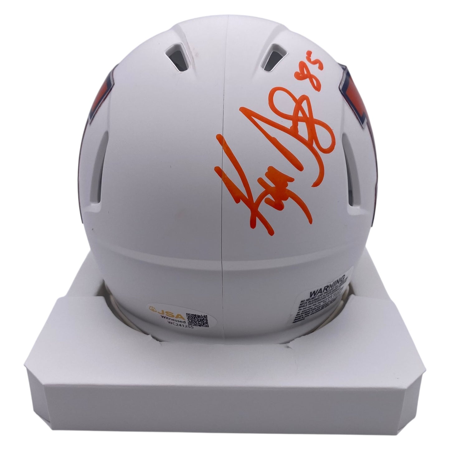 Ken Dilger Signed Illinois Fighting Illini Mini Speed Football Helmet
