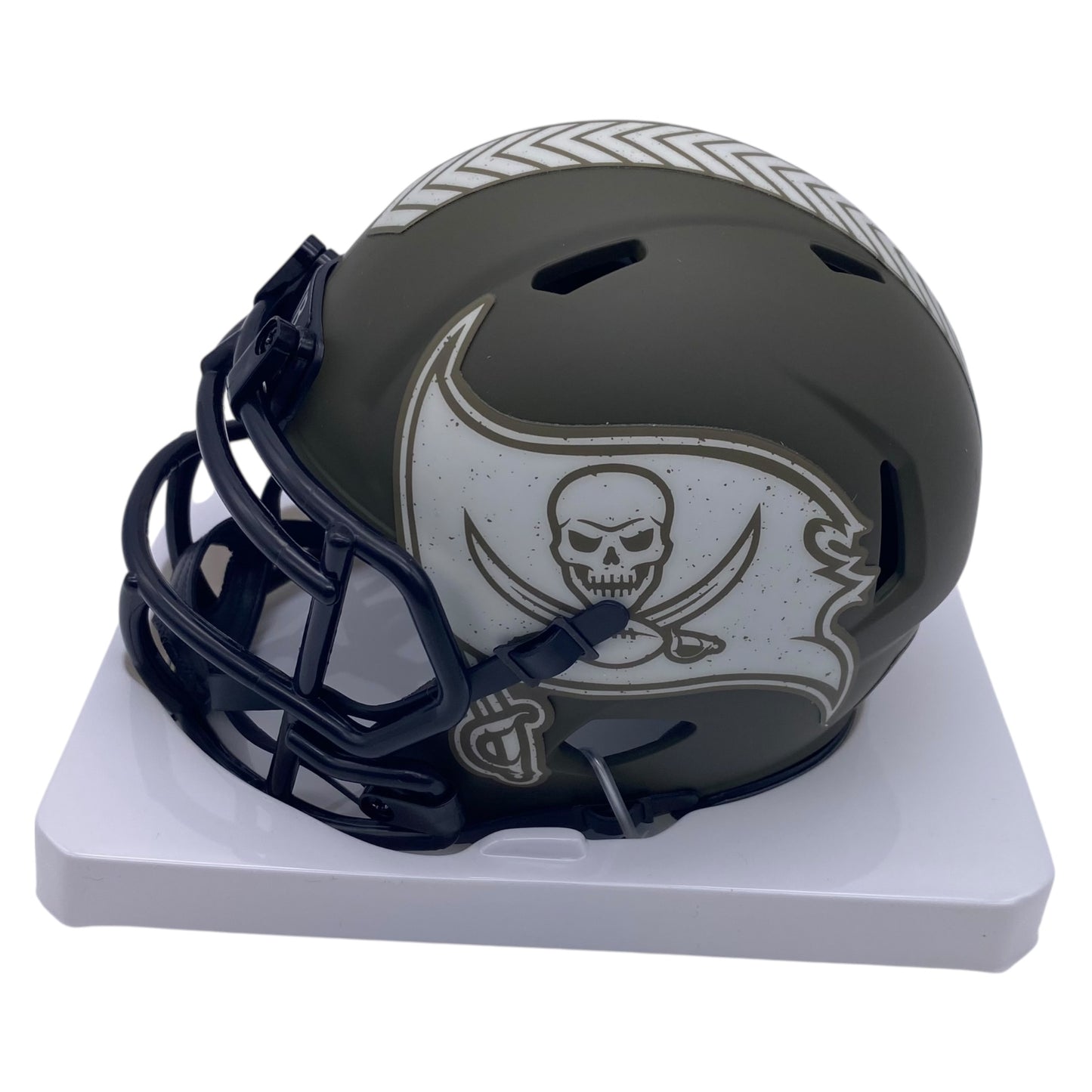 Tez Johnson Signed Tampa Bay Buccaneers 2022 Salute to Service Alternate Mini Helmet