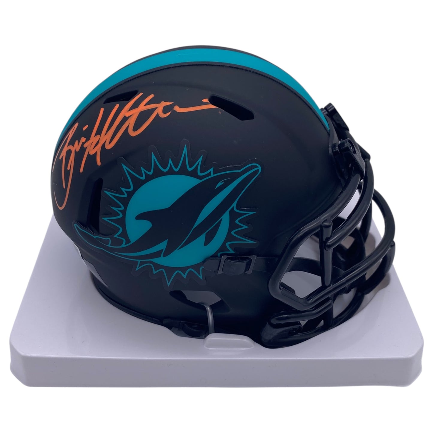 Brian Hartline Signed Miami Dolphins Eclipse Alternate Speed Mini Helmet