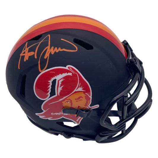 Steve Spurrier Signed Tampa Bay Buccaneers 50th Annoversary Mini Speed Football Helmet