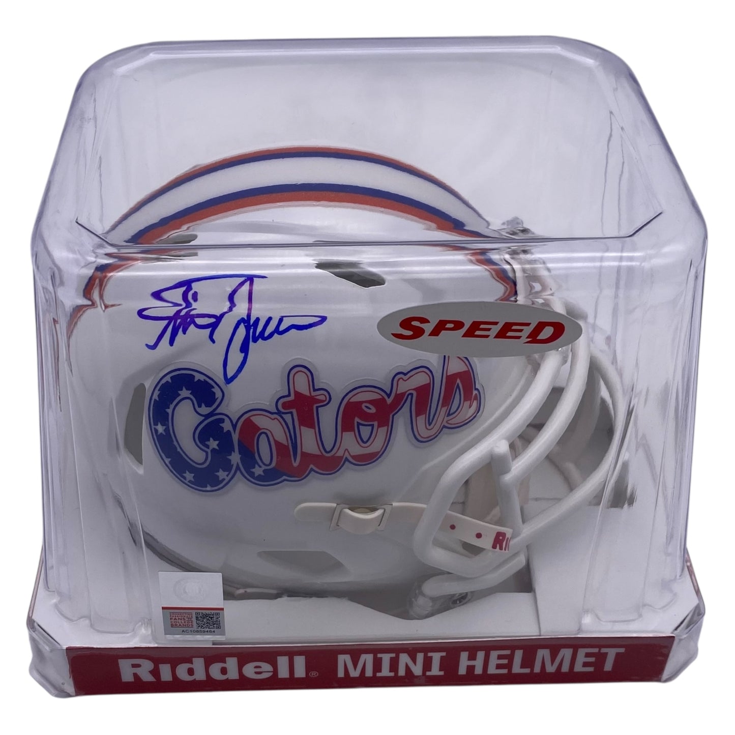 Steve Spurrier Signed Florida Gators Mini Speed Football Helmet