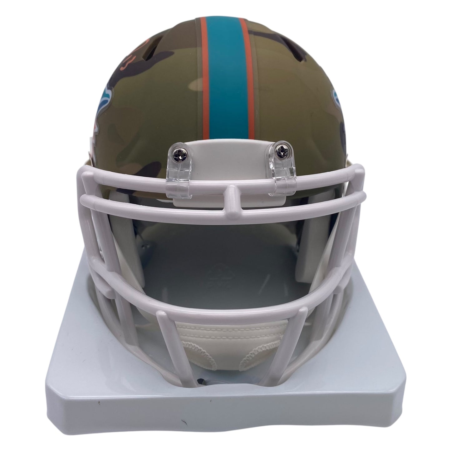 Dan Marino Signed Miami Dolphins Camo Alternate Speed Mini Helmet