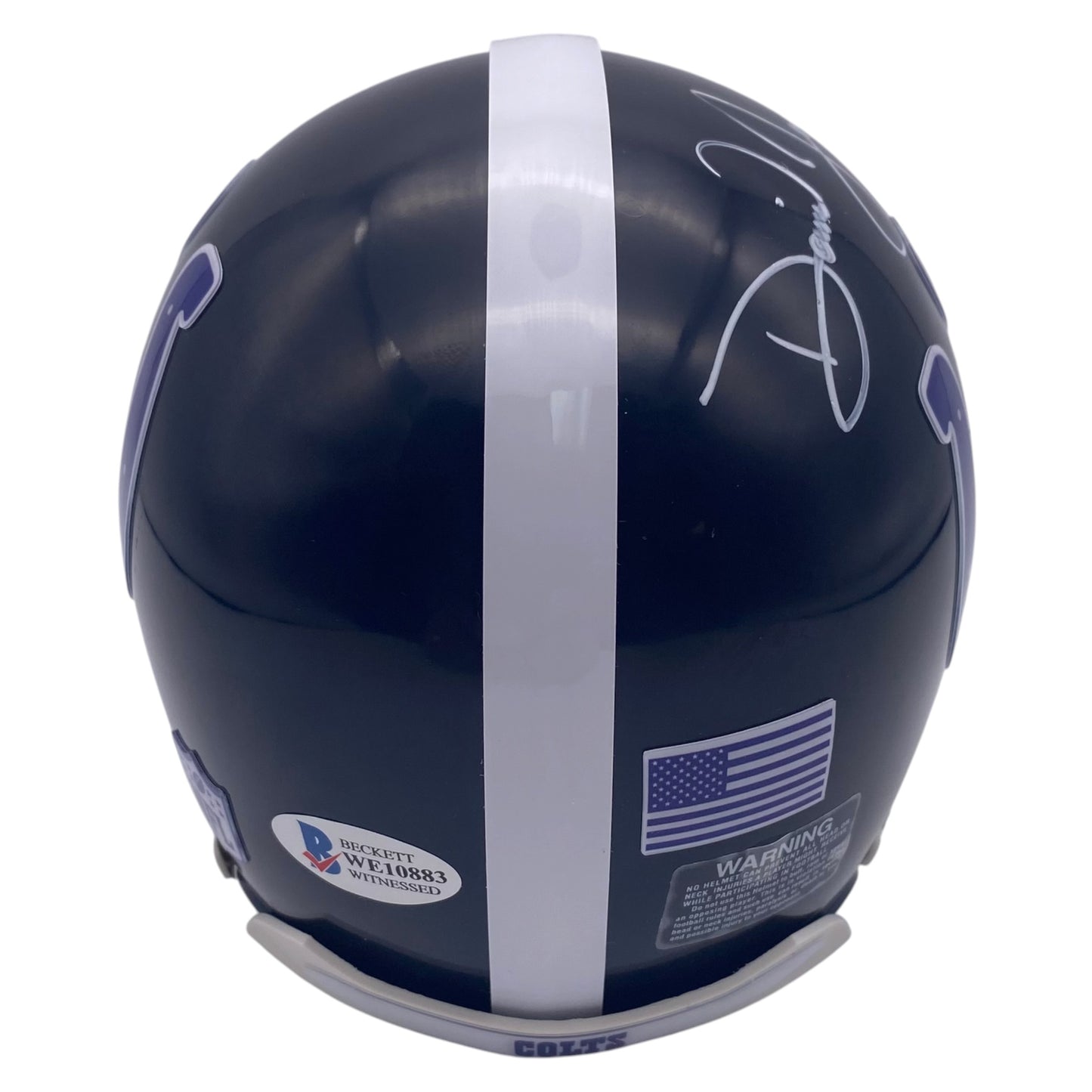 Daniel Jones Signed Indianapolis Colts Alternate Mini Helmet