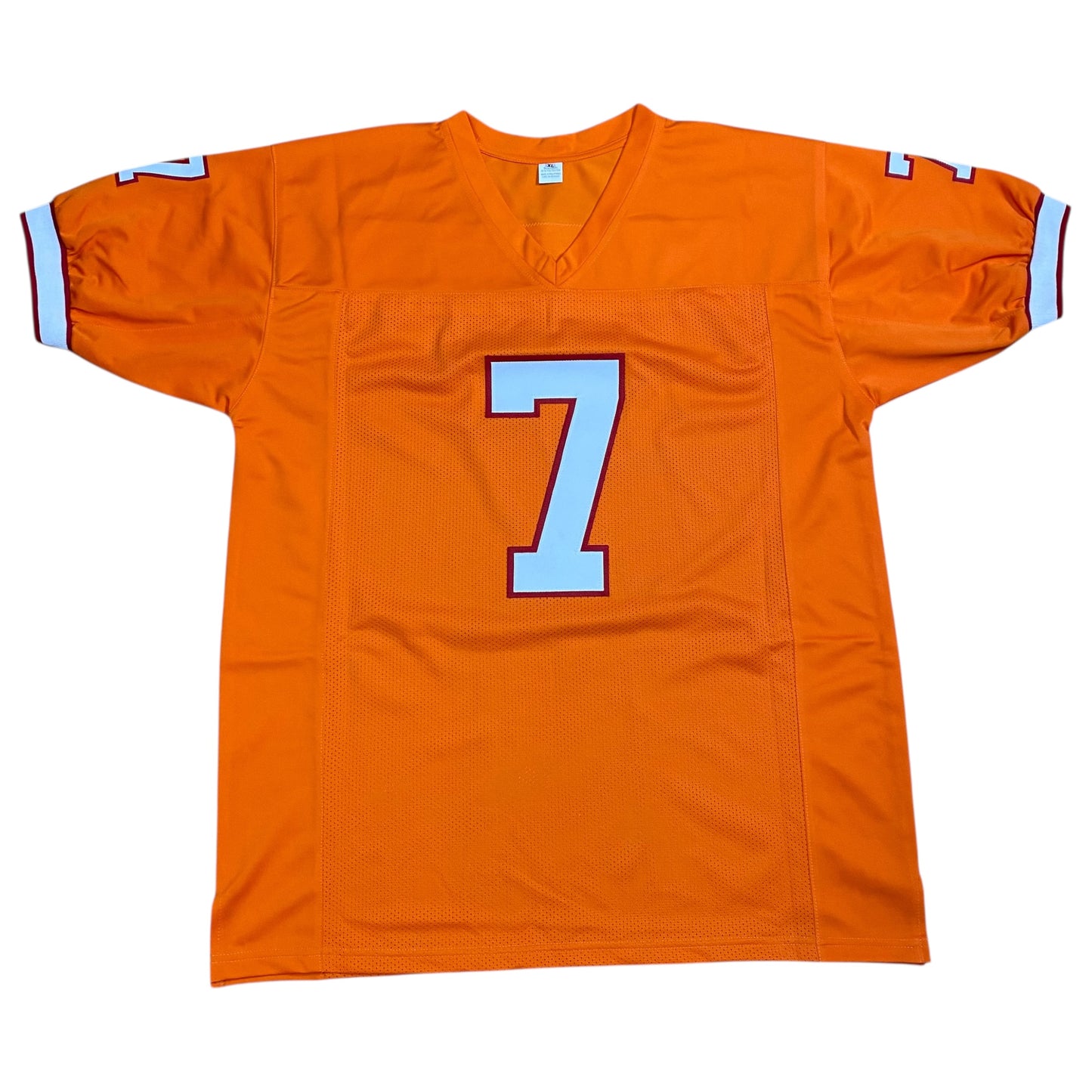 Bucky Irving signed Orange #7 Stitched Jersey Tampa Bay Buccaneers Creamsicle Style