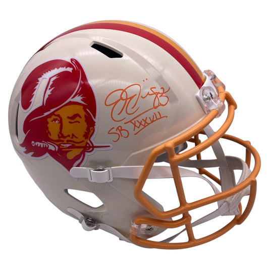 Joe Jurevicius Signed Tampa Bay Buccaneers Retro Alternate Full Size Replica Helmet