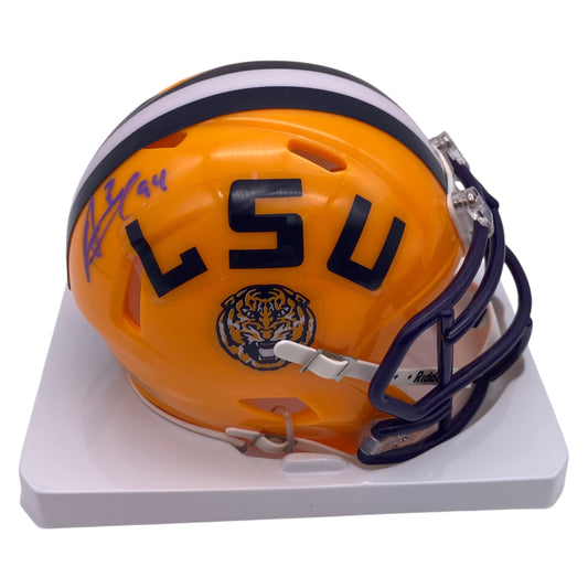 Anthony Booger McFarland Signed LSU Tigers Mini Speed Football Helmet