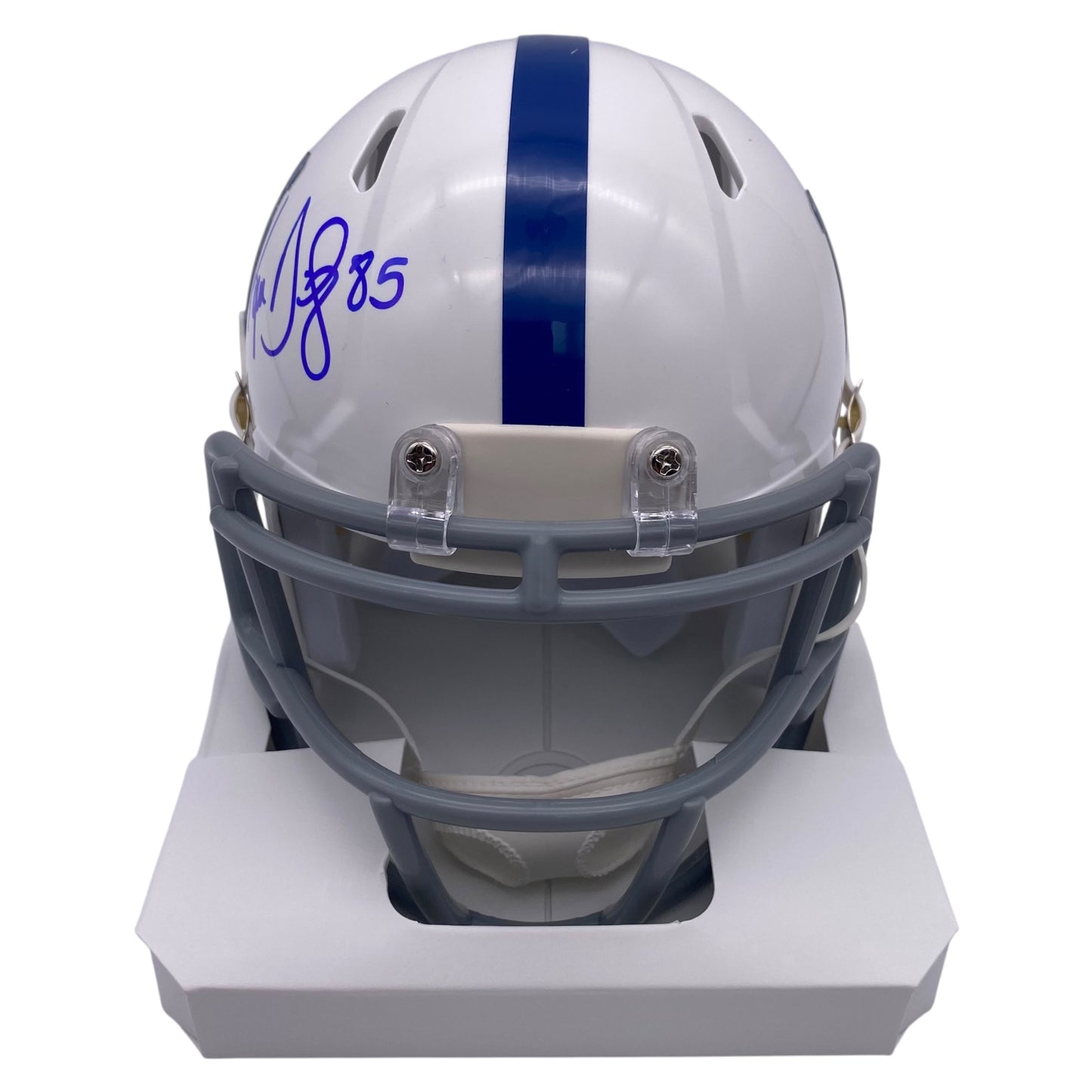 Ken Dilger Signed Indianapolis Colts Mini Speed Football Helmet