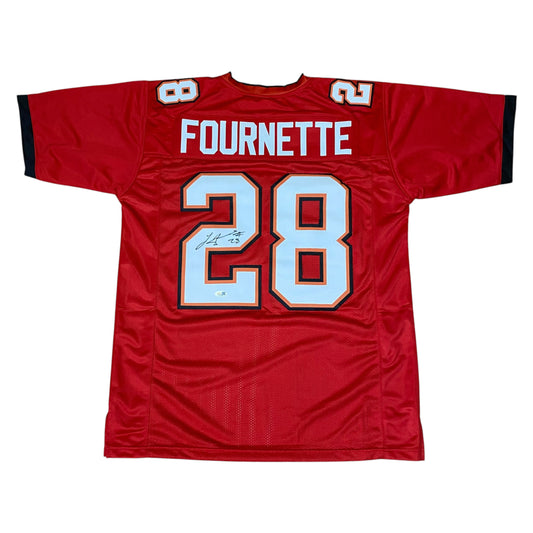 Leonard Fournette Signed Red #28 Jersey - Tampa Bay Buccaneers RB
