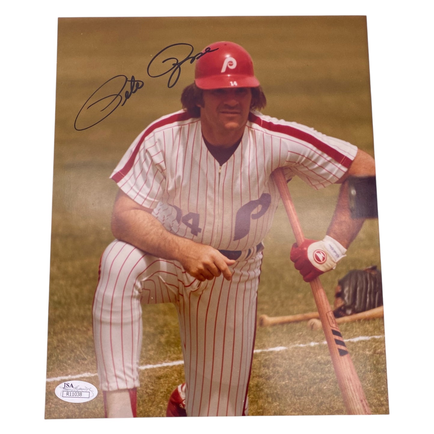 Pete Rose Signed Philadelphia Phillies 8x10 Photo