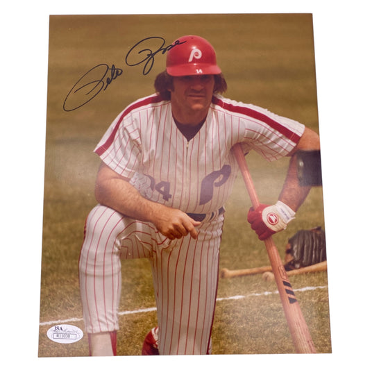 Pete Rose Signed Philadelphia Phillies 8x10 Photo