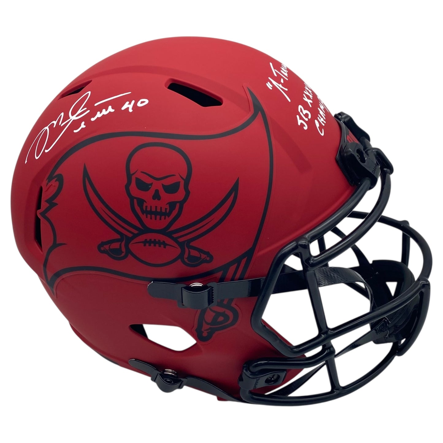 Mike Alstott Signed Tampa Bay Buccaneers Rave Alternate Full Size Replica Helmet
