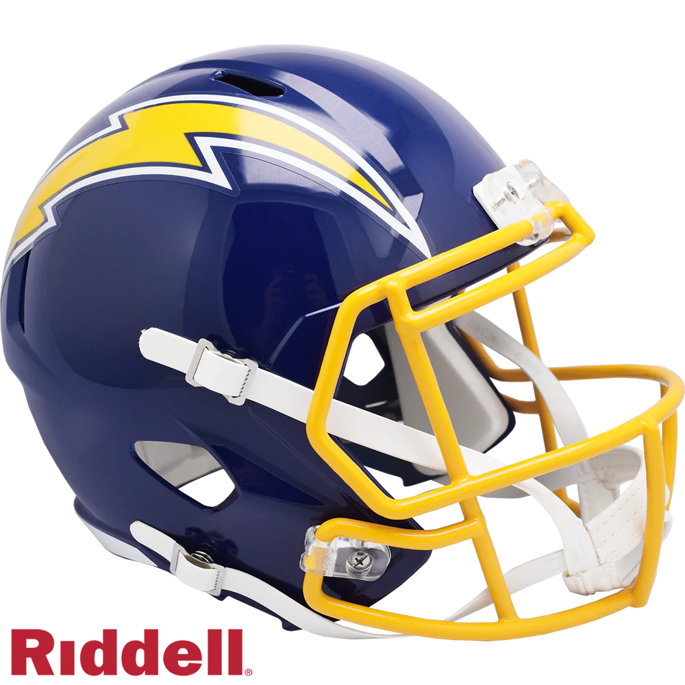 Ladd McConkey Signed Los Angeles Chargers 1974-1987 Alternate Speed Replica Full Size Football Helmet
