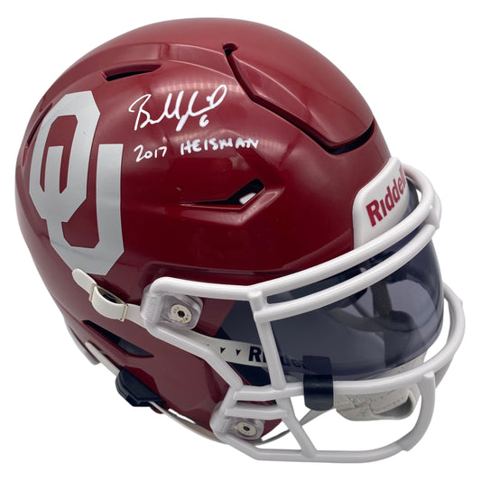Baker Mayfield Signed Oklahoma Sooners MIDI Mid Size SpeedFlex Helmet