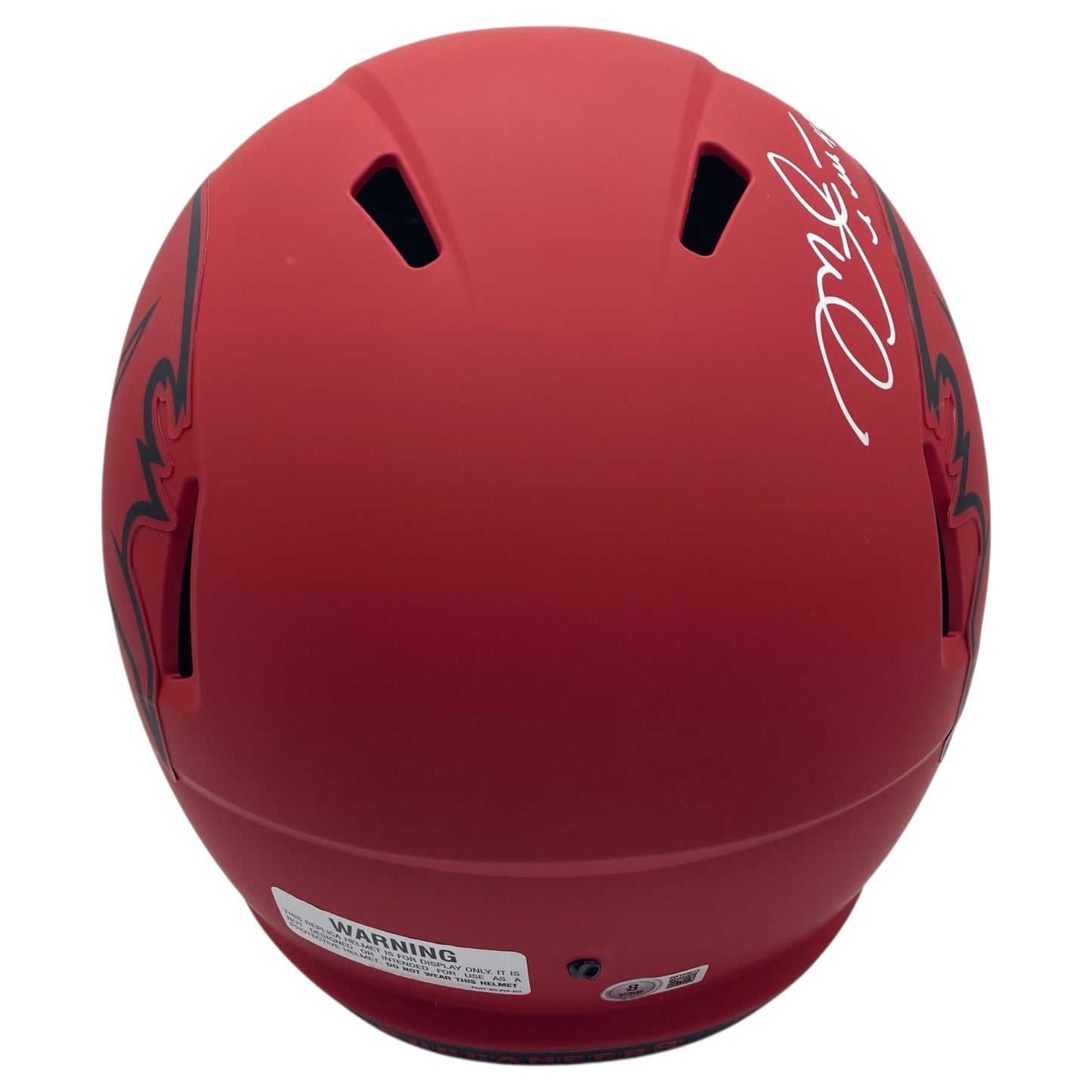 Mike Alstott Signed Tampa Bay Buccaneers Rave Alternate Full Size Replica Helmet