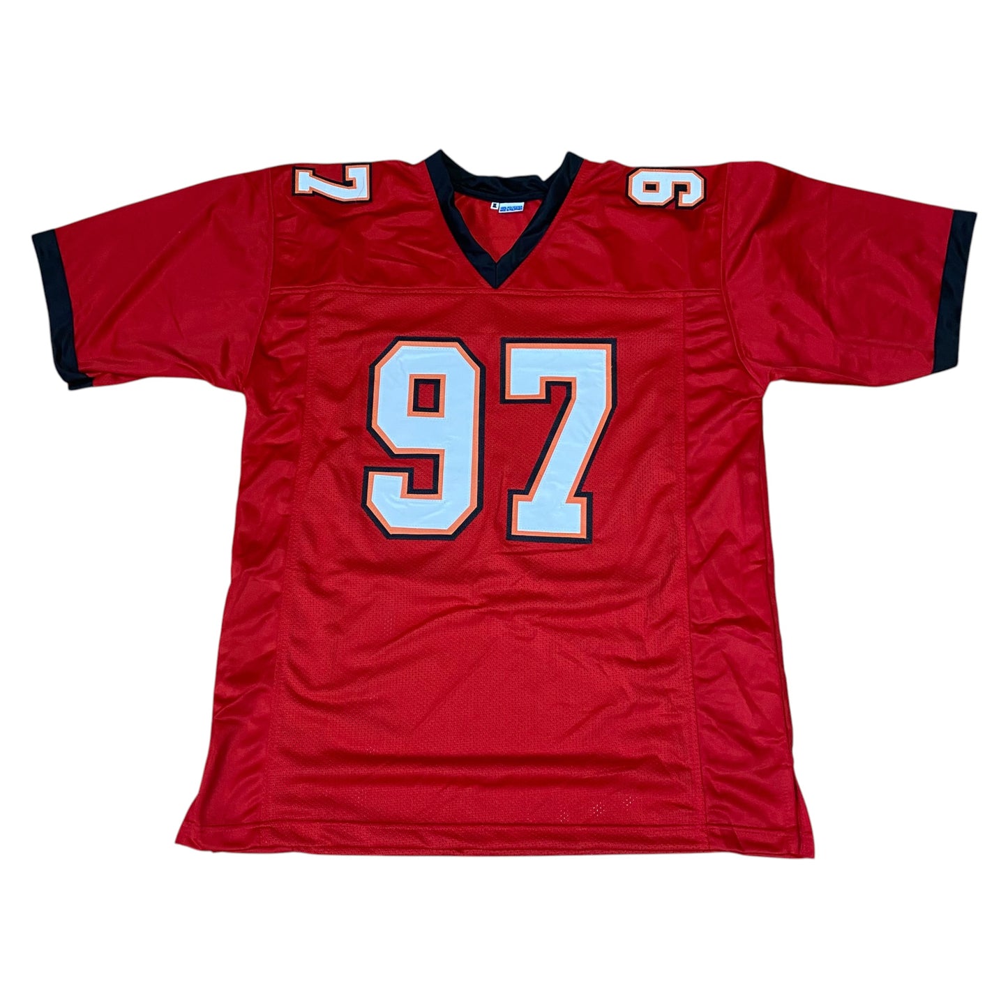 Simeon Rice signed Red #97 stitched jersey - Tampa Bay Buccaneers Edge