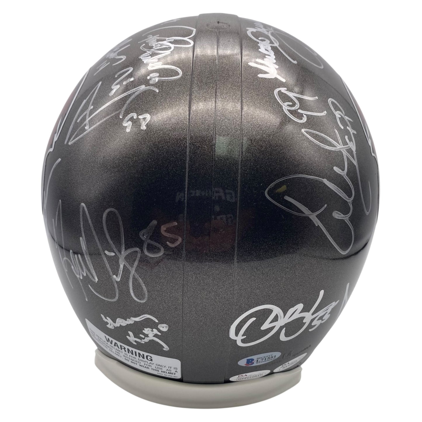 2002 Tampa Bay Buccaneers Full Size Deluxe Replica Super Bowl XXXVII Team Signed Helmet - 15 Autographs