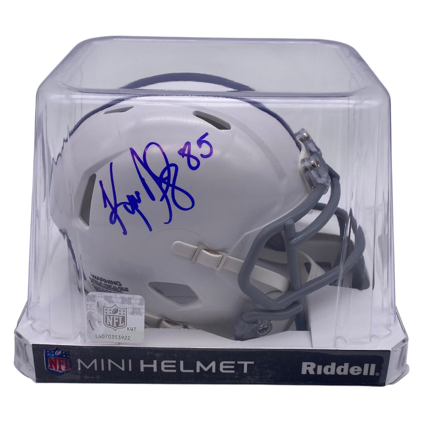 Ken Dilger Signed Indianapolis Colts Throwback Alternate Mini Speed Football Helmet
