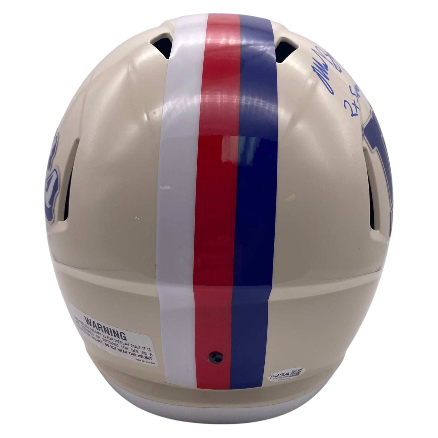 Mark Bavaro Signed New York Giants Retro Alternate Full Size Speed Football Helmet