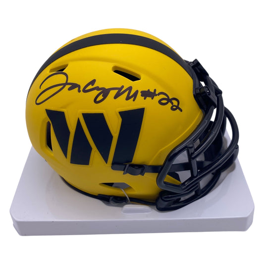Jacory Croskey-Merritt Signed Washington Commanders Rave Alternate Speed Mini Helmet