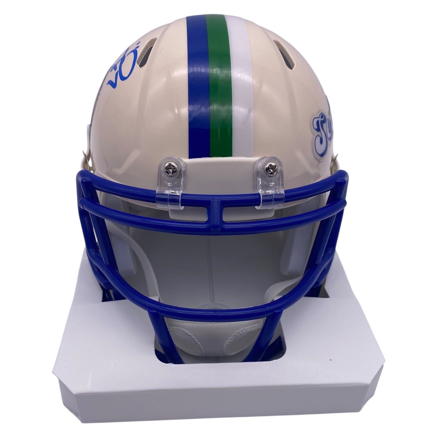 Joe Jurevicius Signed Seattle Seahawks Retro Alternate Mini Helmet