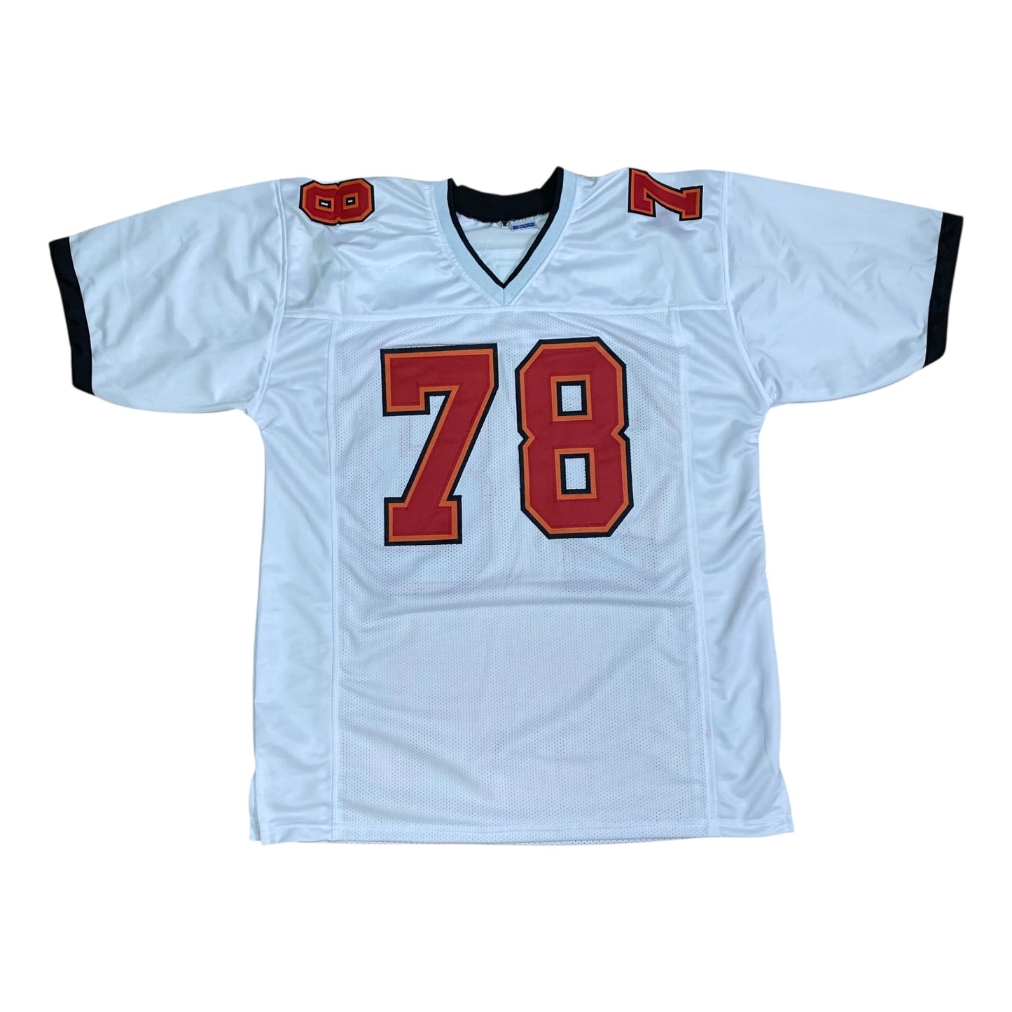 Tristan Wirfs signed white #78 stitched jersey