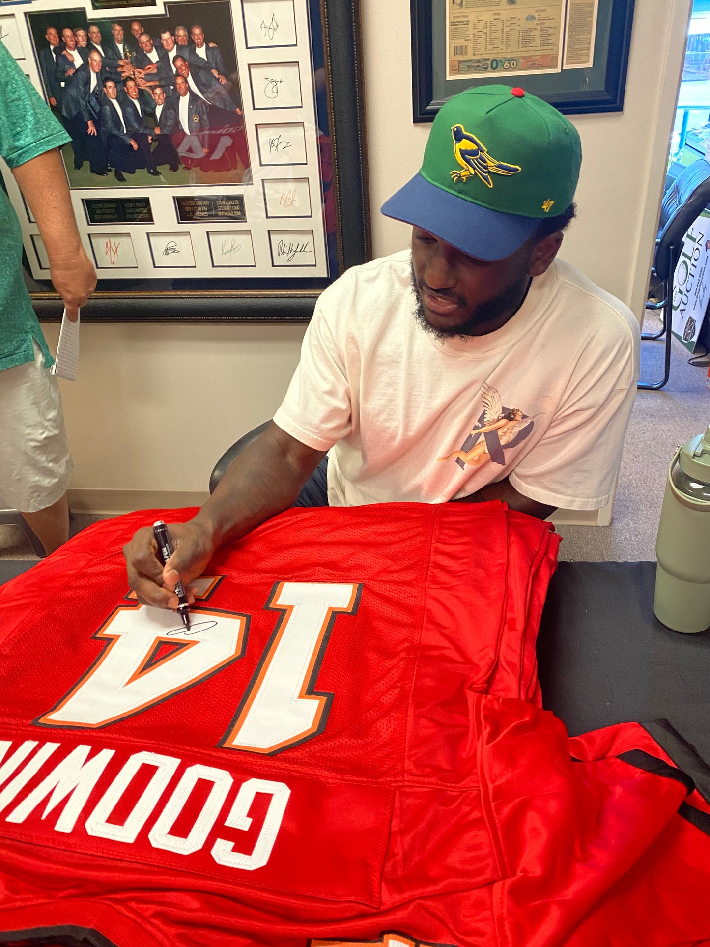 Chris Godwin signed Red #14 Stitched Jersey Tampa Bay Buccaneers Style