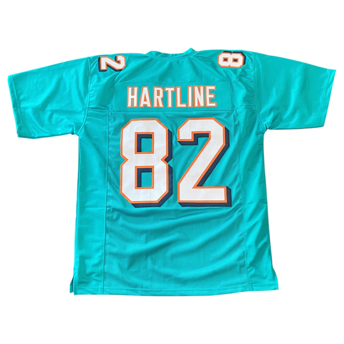 Brian Hartline Signed Teal #82 Stitched Jersey - Miami Dolphins Style