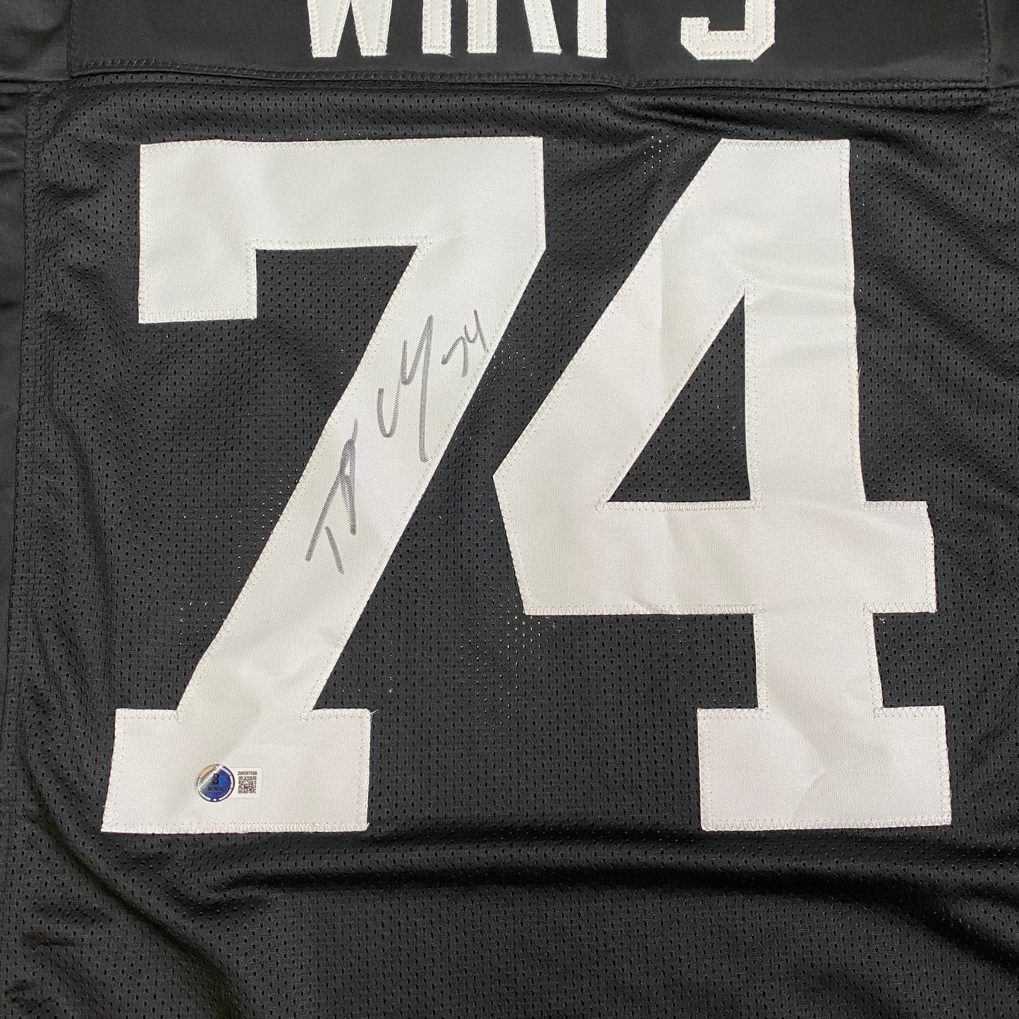 Tristan Wirfs Signed #74 Stitched Jersey Iowa Hawkeyes Style Black