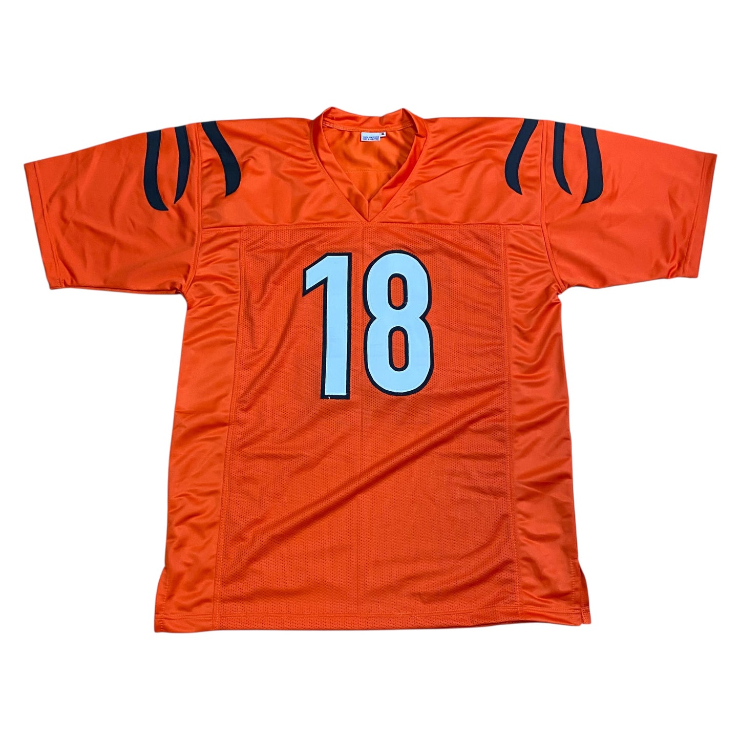 Charlie Joiner Signed Orange #18 stitched jersey - Cincinnati Bengals WR