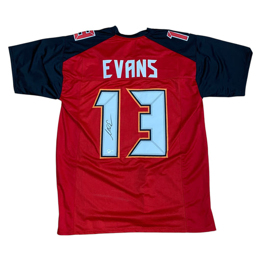 Mike Evans signed Red #13 stitched jersey - Tampa Bay Buccaneers Rookie Style