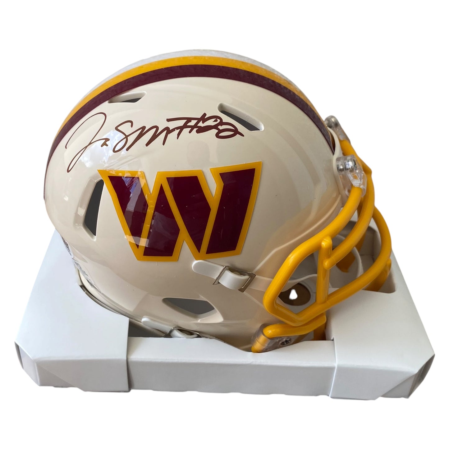 Jacory Croskey-Merritt Signed Washington Commanders Retro Alternate Mini Helmet