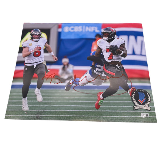 Bucky Irving Signed Tampa Bay Buccaneers 16x20 Photo