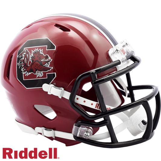 Steve Spurrier Signed South Carolina Gamecocks Cardinal Mini Football Helmet