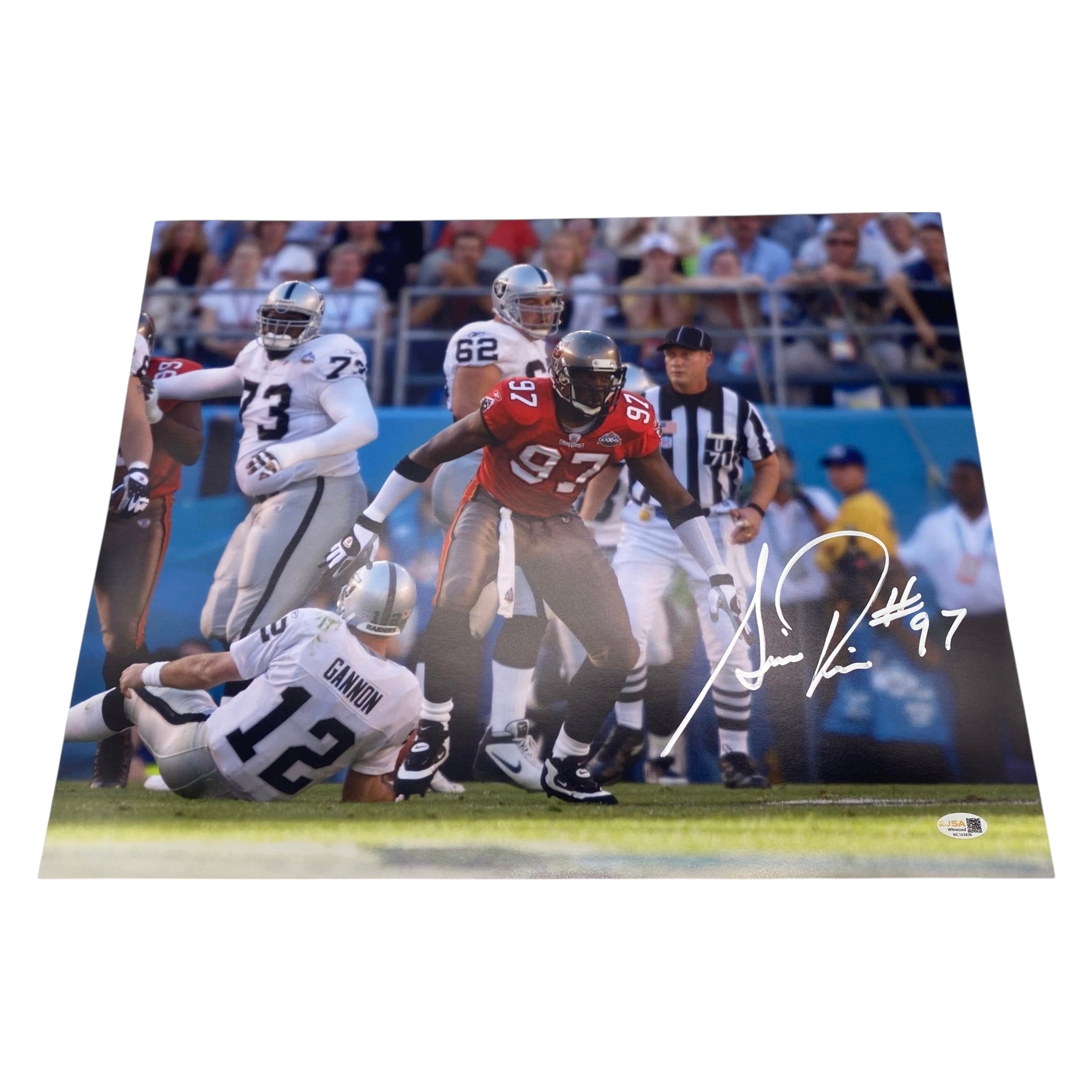 Simeon Rice Signed Tampa Bay Buccaneers 16x20 Photo – VIP Memorabilia