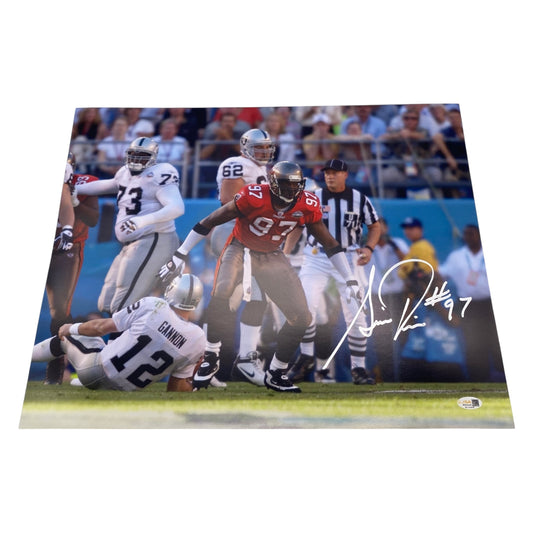 Simeon Rice Signed Tampa Bay Buccaneers 16x20 Photo