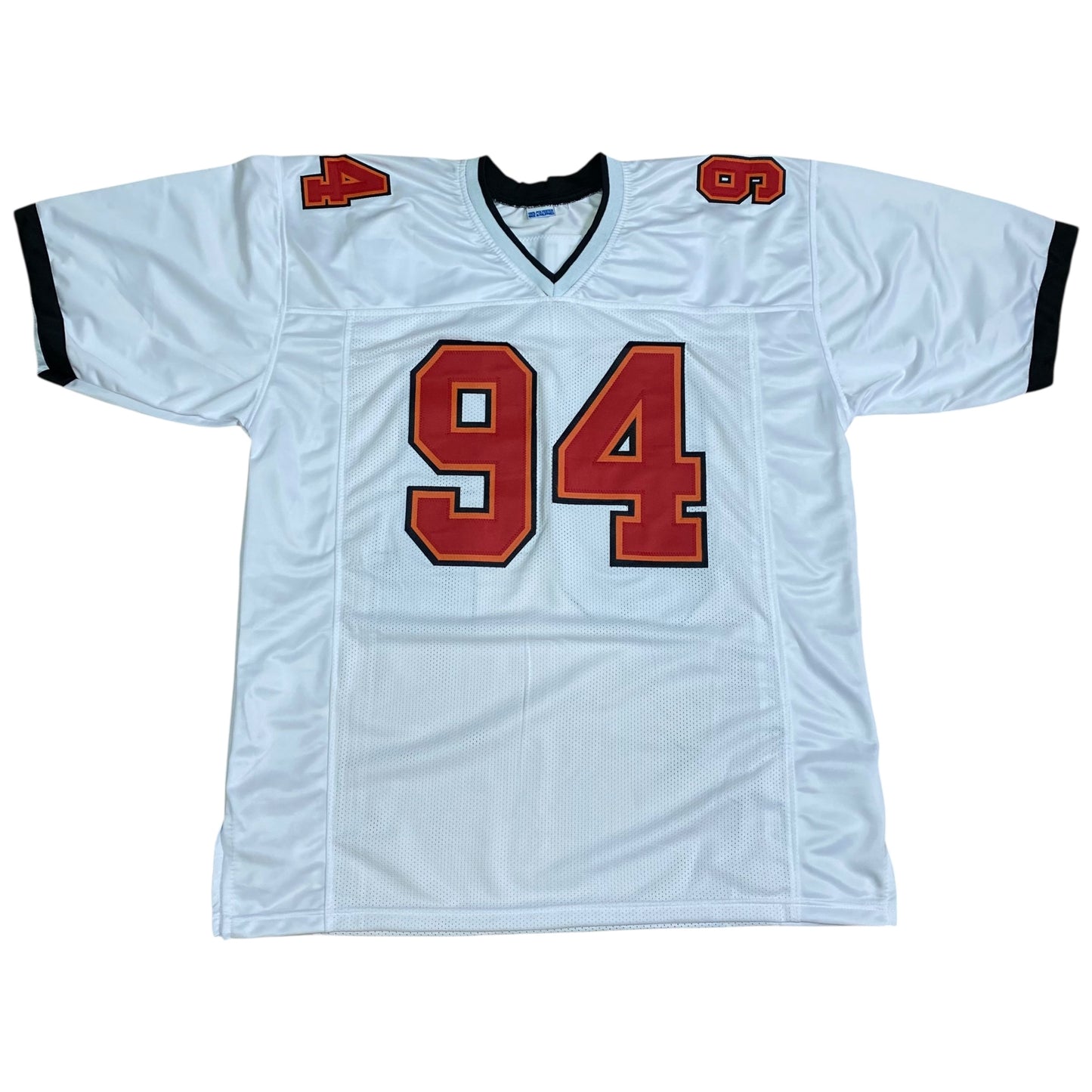 Calijah Kancey Signed #94 Stitched Jersey Tampa Bay Bucs Style White