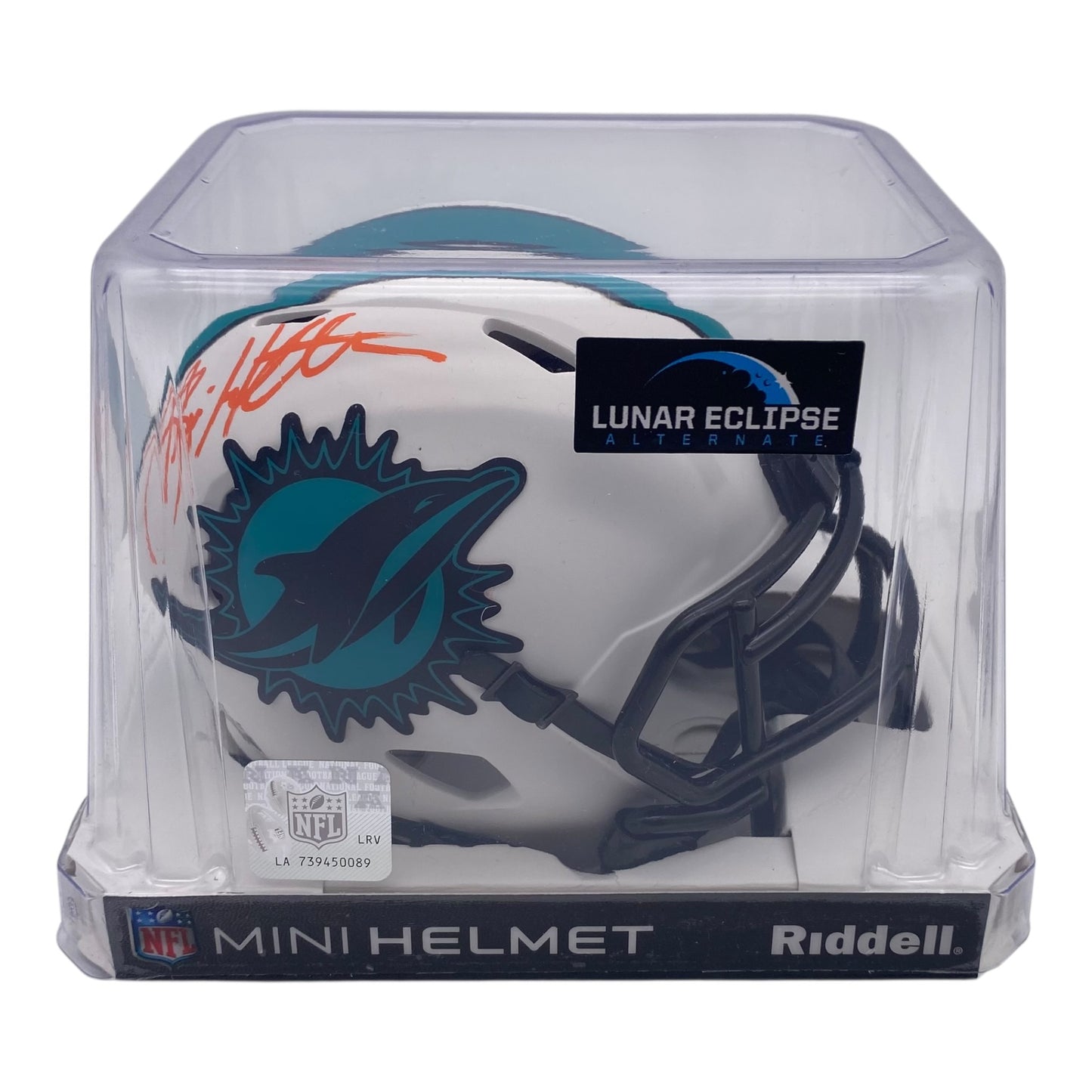 Brian Hartline Signed Miami Dolphins Lunar Eclipse Alternate Speed Mini Helmet