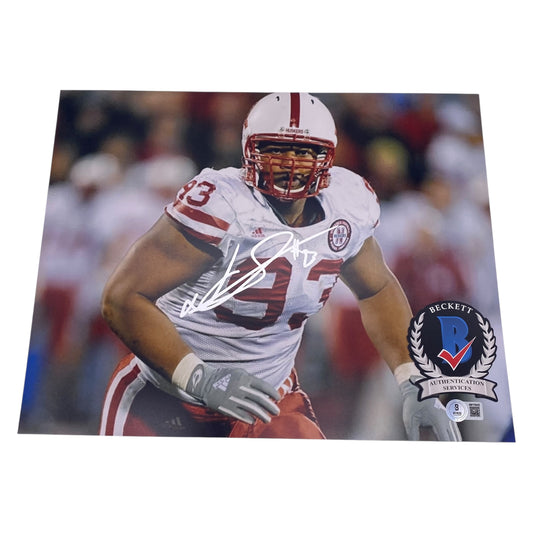 Ndamukong Suh Signed Nebraska Cornhuskers 11x14 Photo
