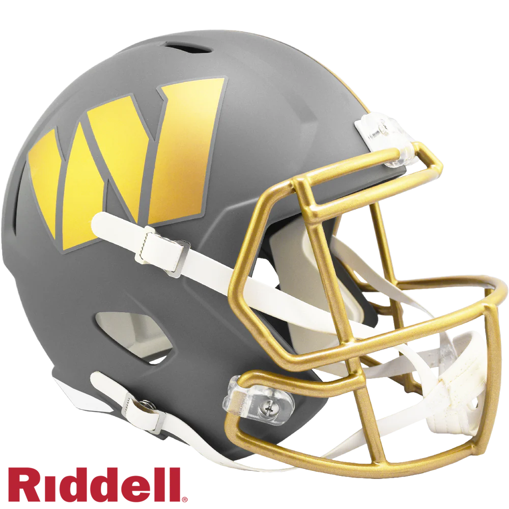 Jacory Croskey-Merritt Signed Washington Commanders Slate Alternate Speed Replica Helmet